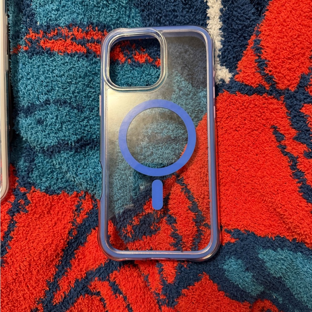 Blue MagSafe-Compatible Phone Case- iphone 16 pro max case